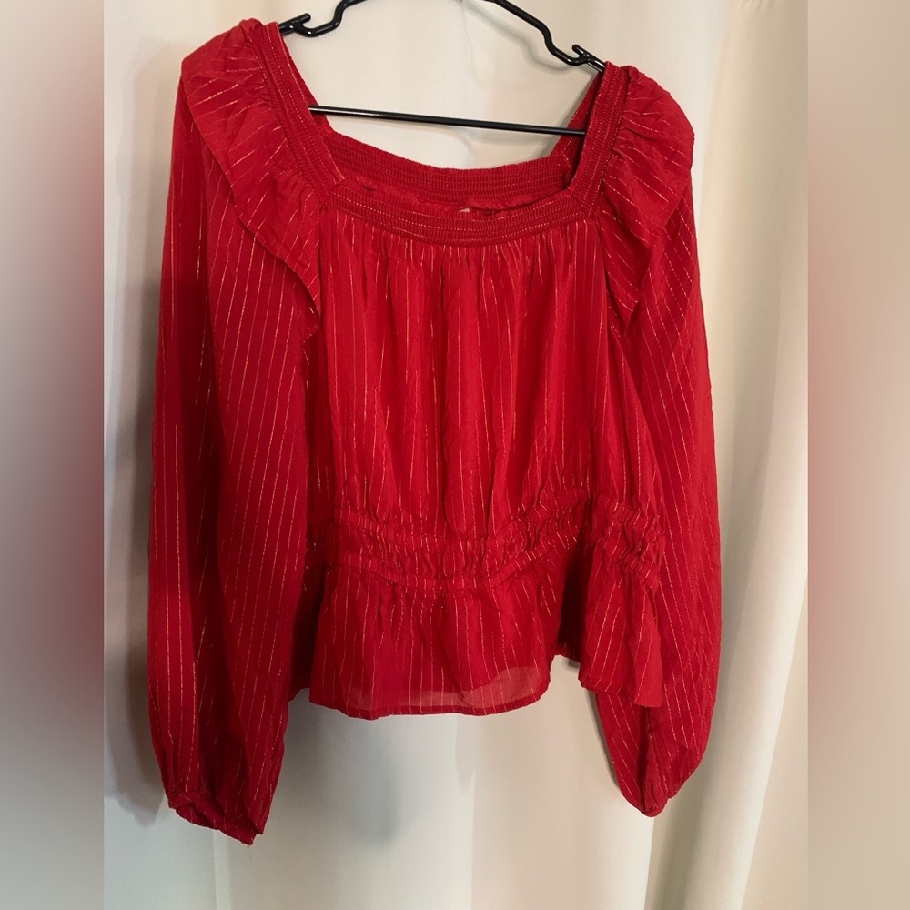 Elegant Red Women's Top